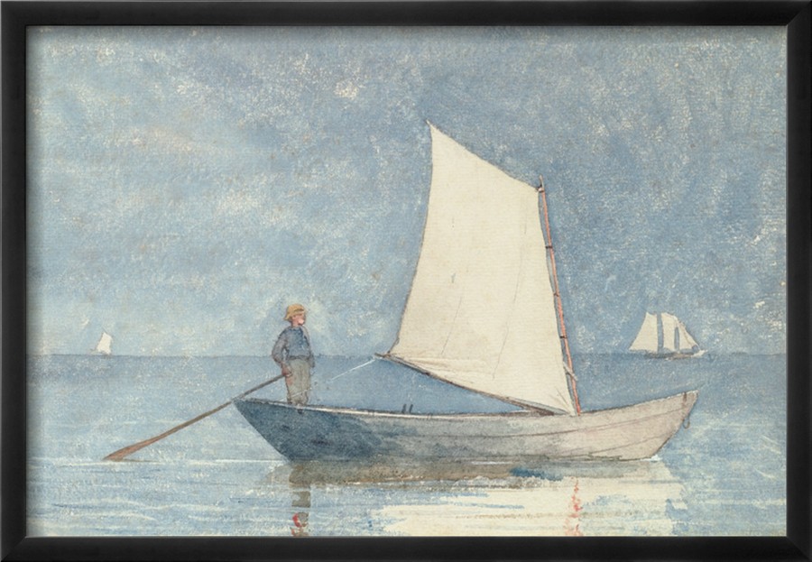 Sailing a Dory, 1880 By Winslow Homer